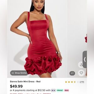 Fashion nova red dress